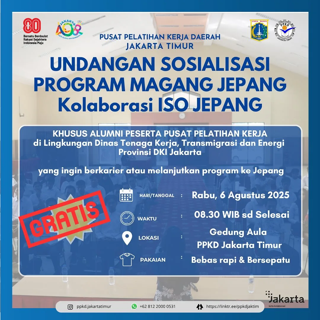 UNDANGAN SOSIALISASI PROGRAM MAGANG JEPANG – PPKD KABUPATEN KUPANG